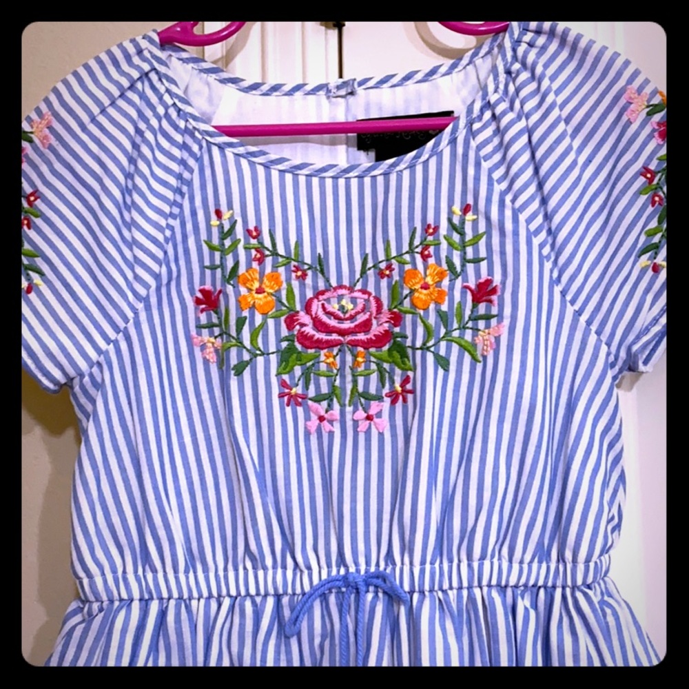 Floral embroidered dress